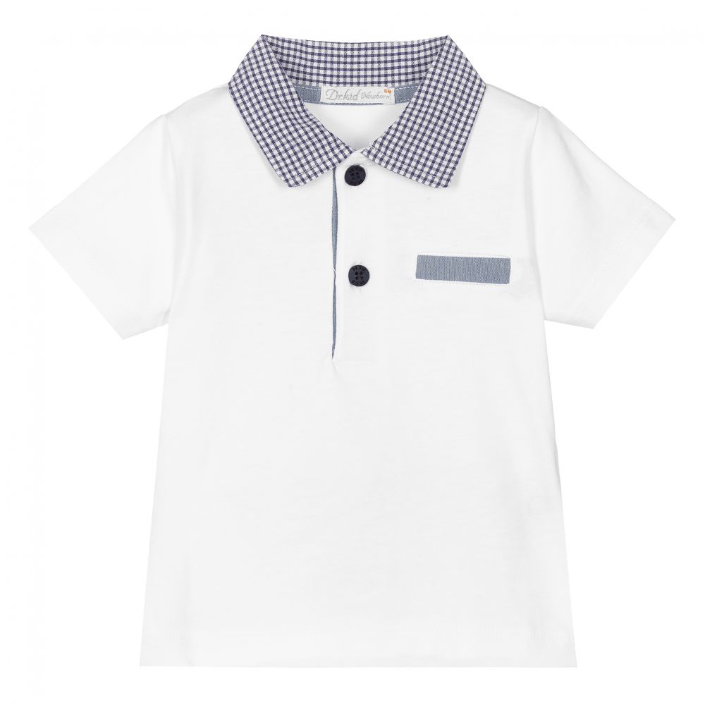 Dr. Kid - Baby Boys White Polo Shirt | Childrensalon