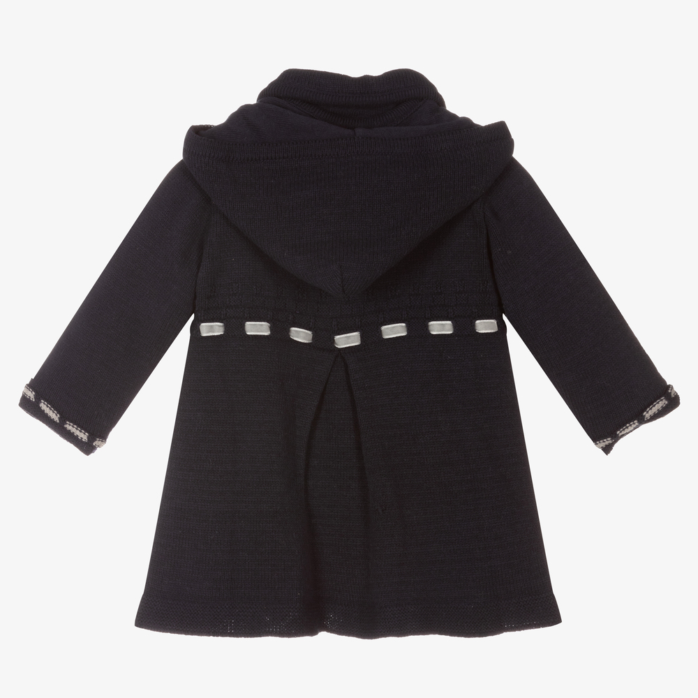 Dr. Kid-Baby Girls Blue Cotton Cardigan | Childrensalon Outlet