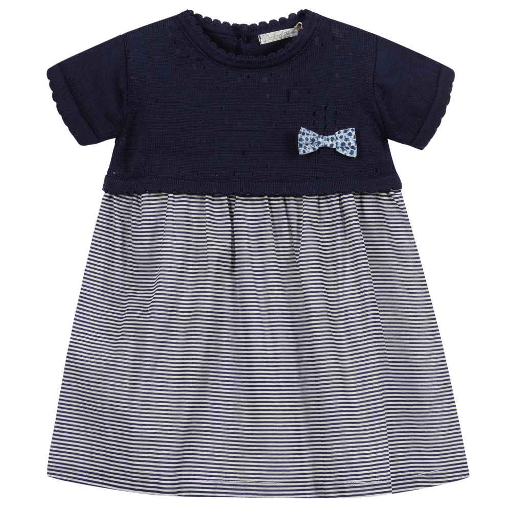 Dr. Kid - Baby Girls Blue Dress Set | Childrensalon