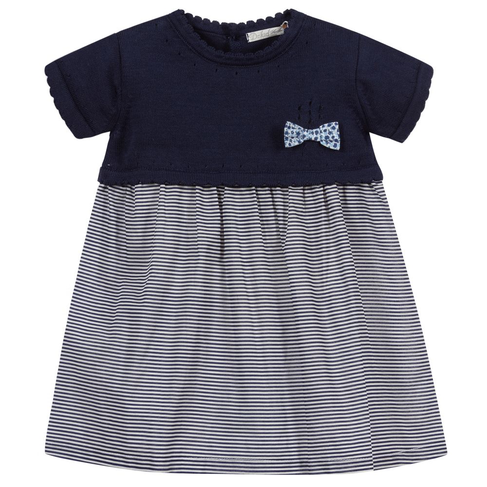 Dr. Kid-Baby Girls Blue Dress Set | Childrensalon Outlet