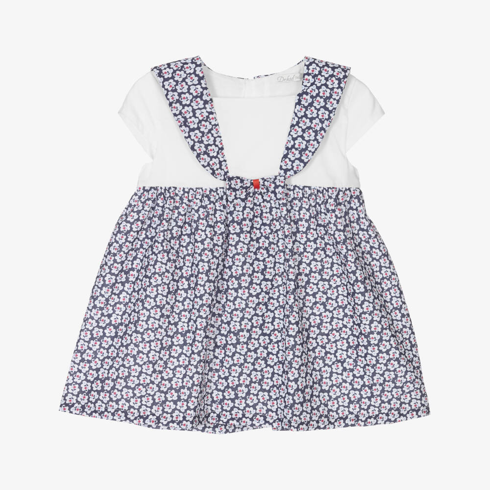 Dr. Kid-Baby Girls Blue Dress Set | Childrensalon Outlet