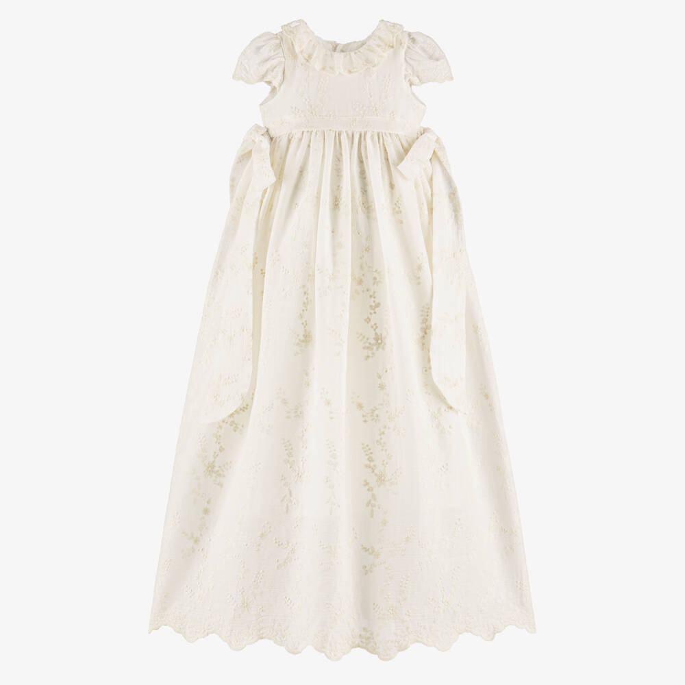 Dr. Kid-Baby Girls Ivory Lace Ceremony Gown | Childrensalon Outlet