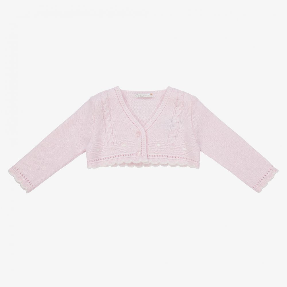 Dr. Kid - Baby Girls Pink Bolero Cardigan | Childrensalon