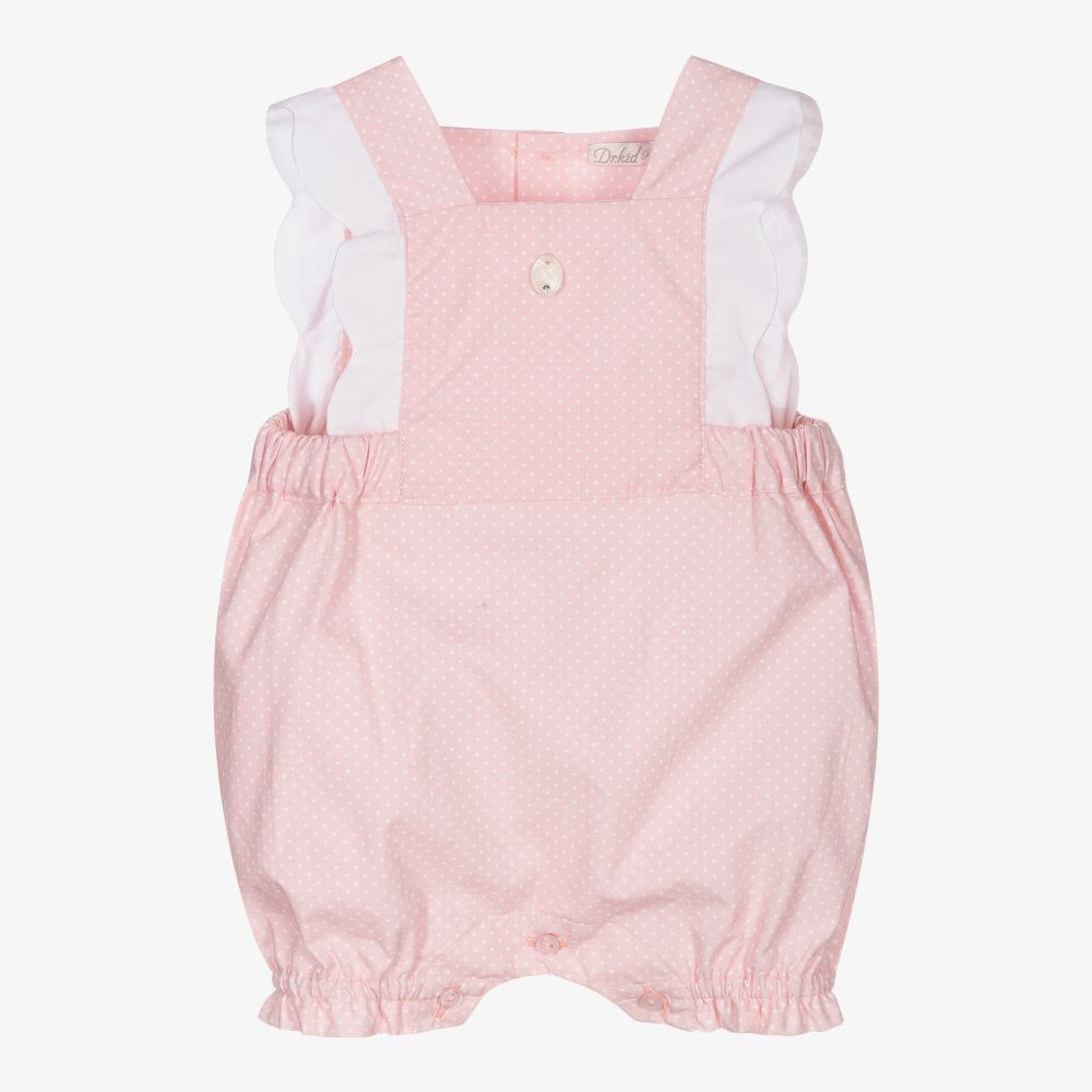 Dr. Kid - Baby Girls Pink Cotton Shortie | Childrensalon