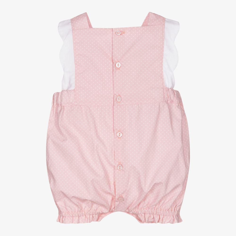 Dr. Kid-Розовый хлопковый песочник для малышек | Childrensalon Outlet