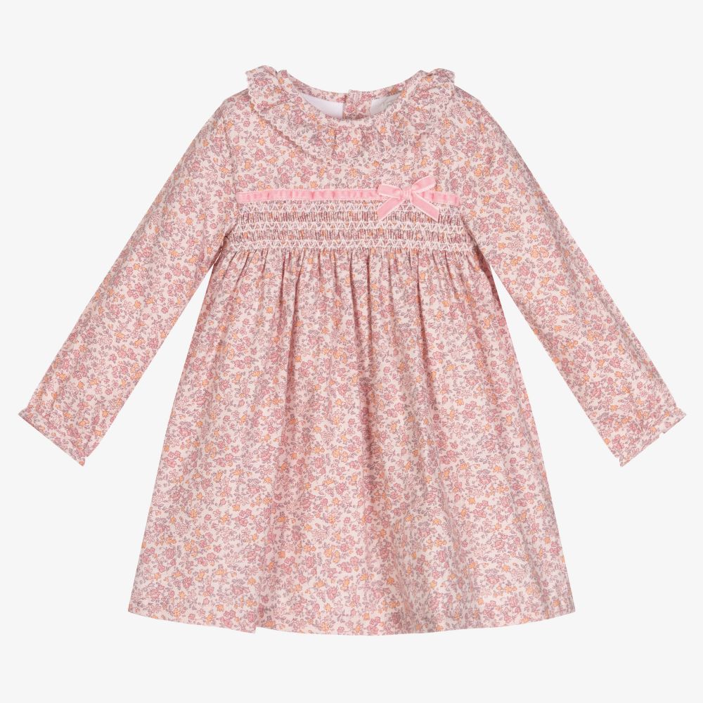Dr. Kid - Baby Girls Pink Floral Dress | Childrensalon