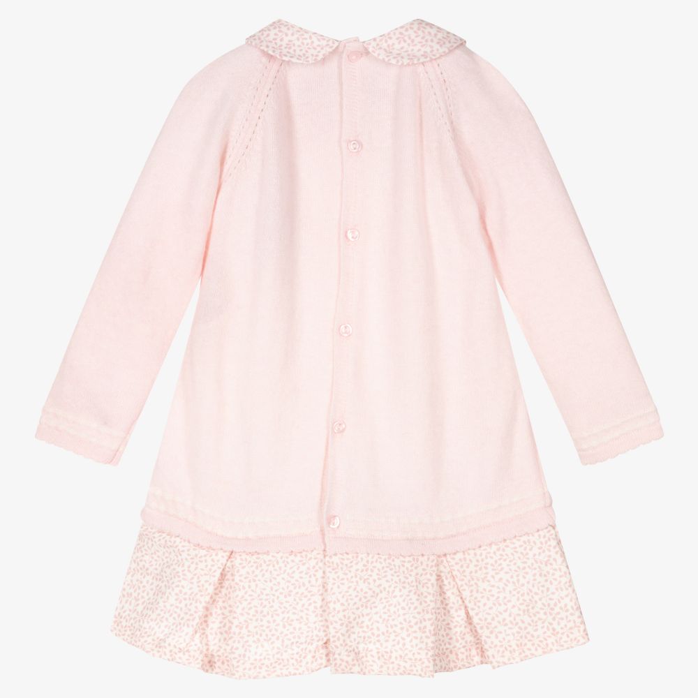 Dr. Kid-Baby Girls Pink Knitted Dress | Childrensalon Outlet