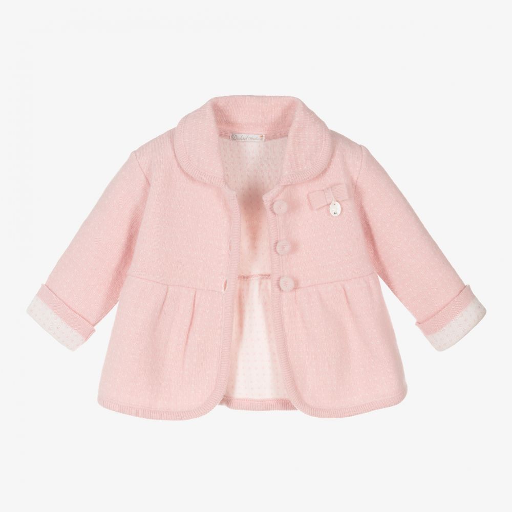 Dr. Kid-Baby Girls Pink Knitted Jacket | Childrensalon Outlet