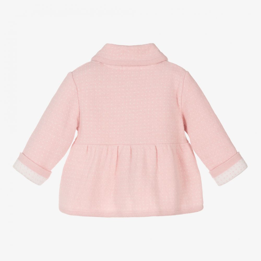 Dr. Kid-Baby Girls Pink Knitted Jacket | Childrensalon Outlet