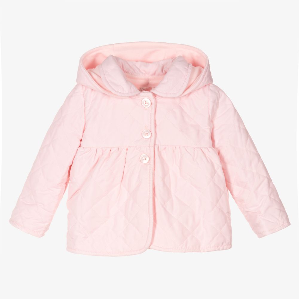 Dr. Kid - Baby Girls Pink Quilted Jacket | Childrensalon