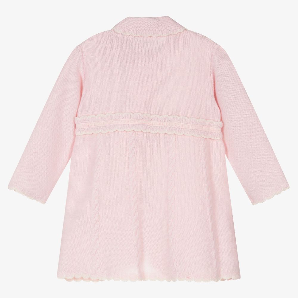 Dr. Kid-Baby Girls Pink Wool Cardigan | Childrensalon Outlet