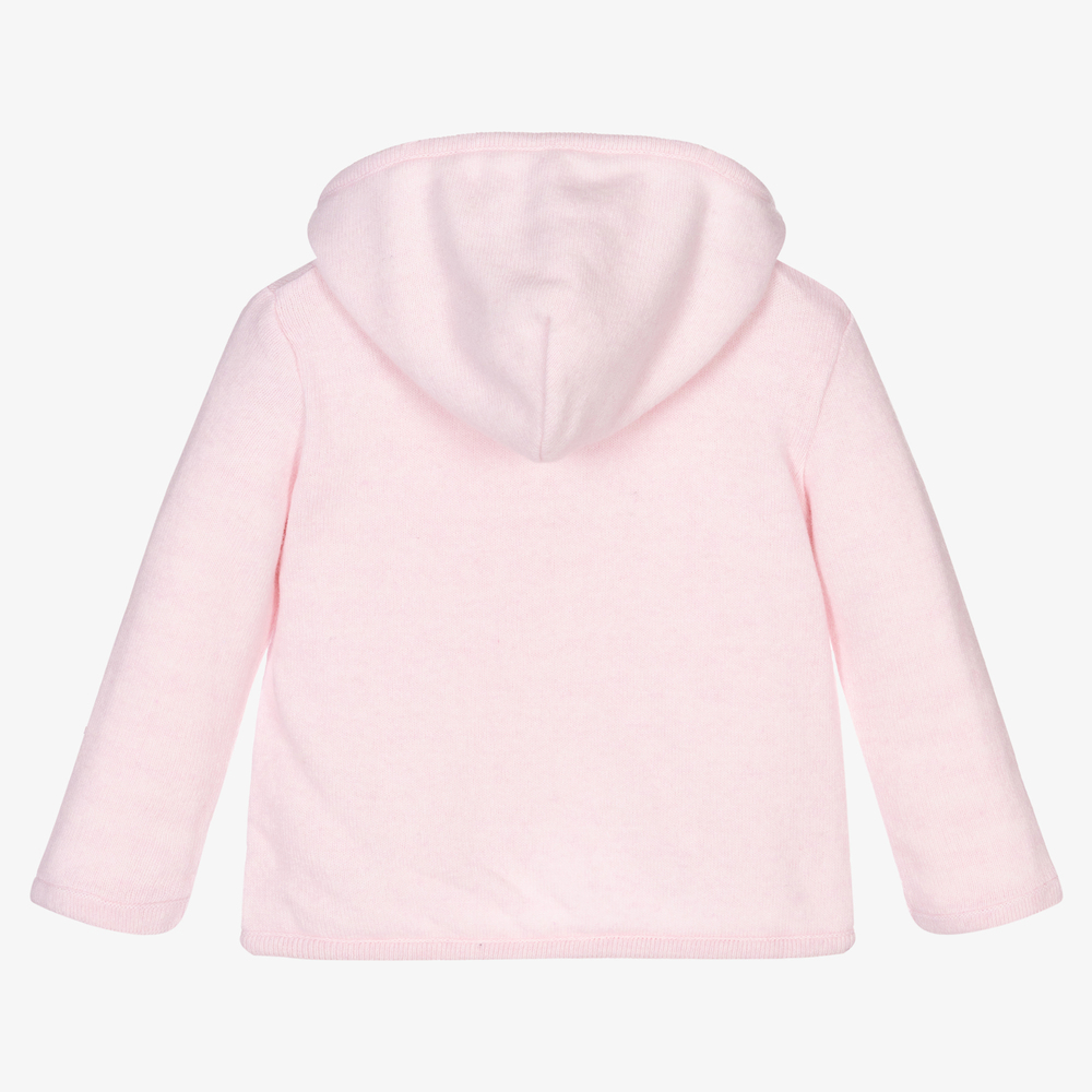 Dr. Kid-Baby Girls Pink Wool Cardigan | Childrensalon Outlet