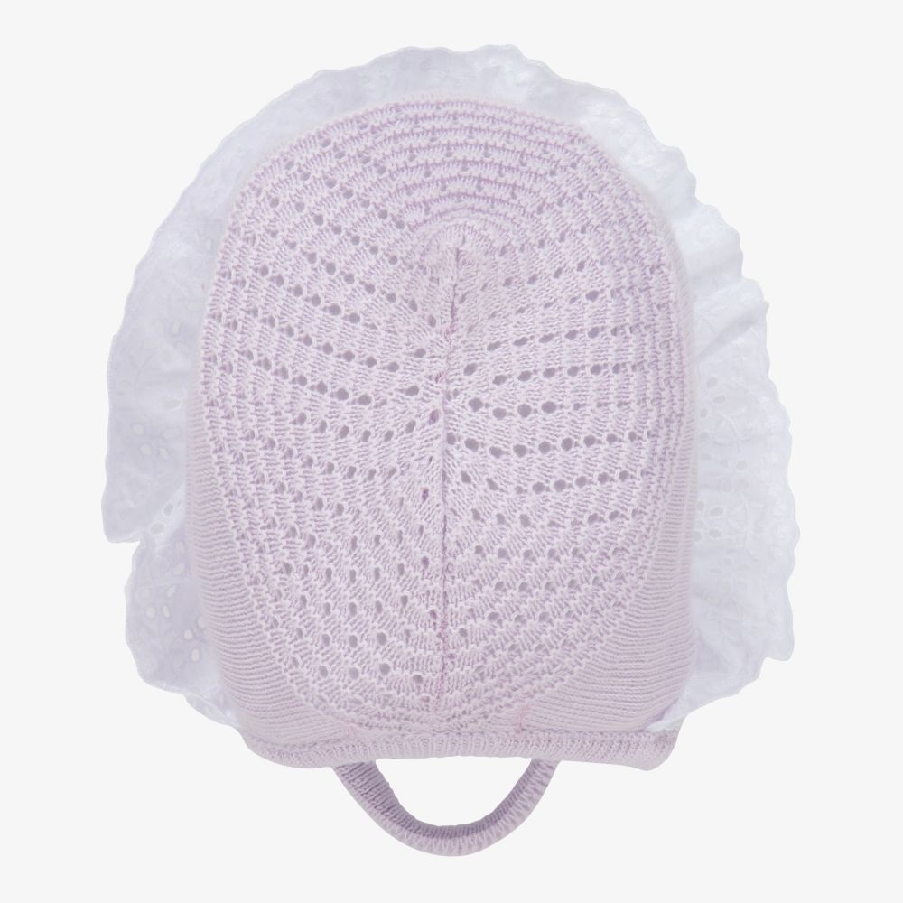 Dr. Kid-Фиолетовый вязаный чепец для малышек | Childrensalon Outlet