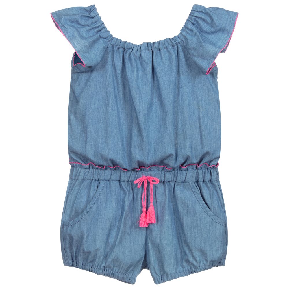 Dr. Kid - Combi-short bleue en batiste | Childrensalon