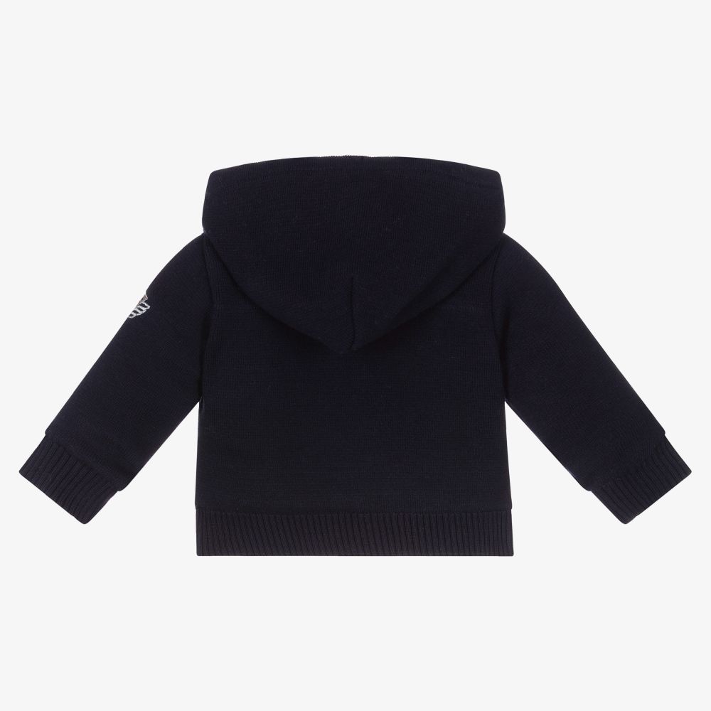 دكتور كيد-Blue Cotton Knitted Jacket | Childrensalon Outlet