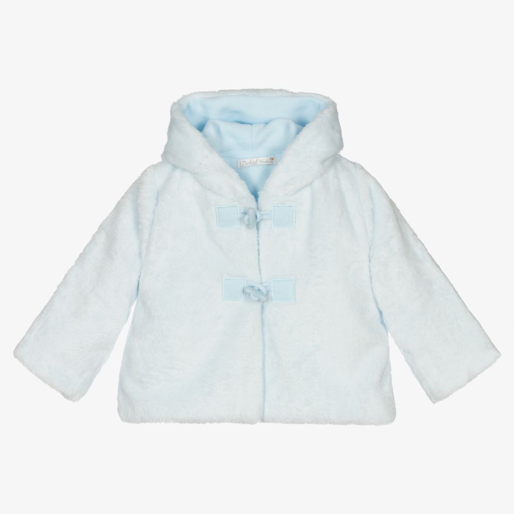 دكتور كيد-Blue Faux Fur Baby Jacket | Childrensalon Outlet