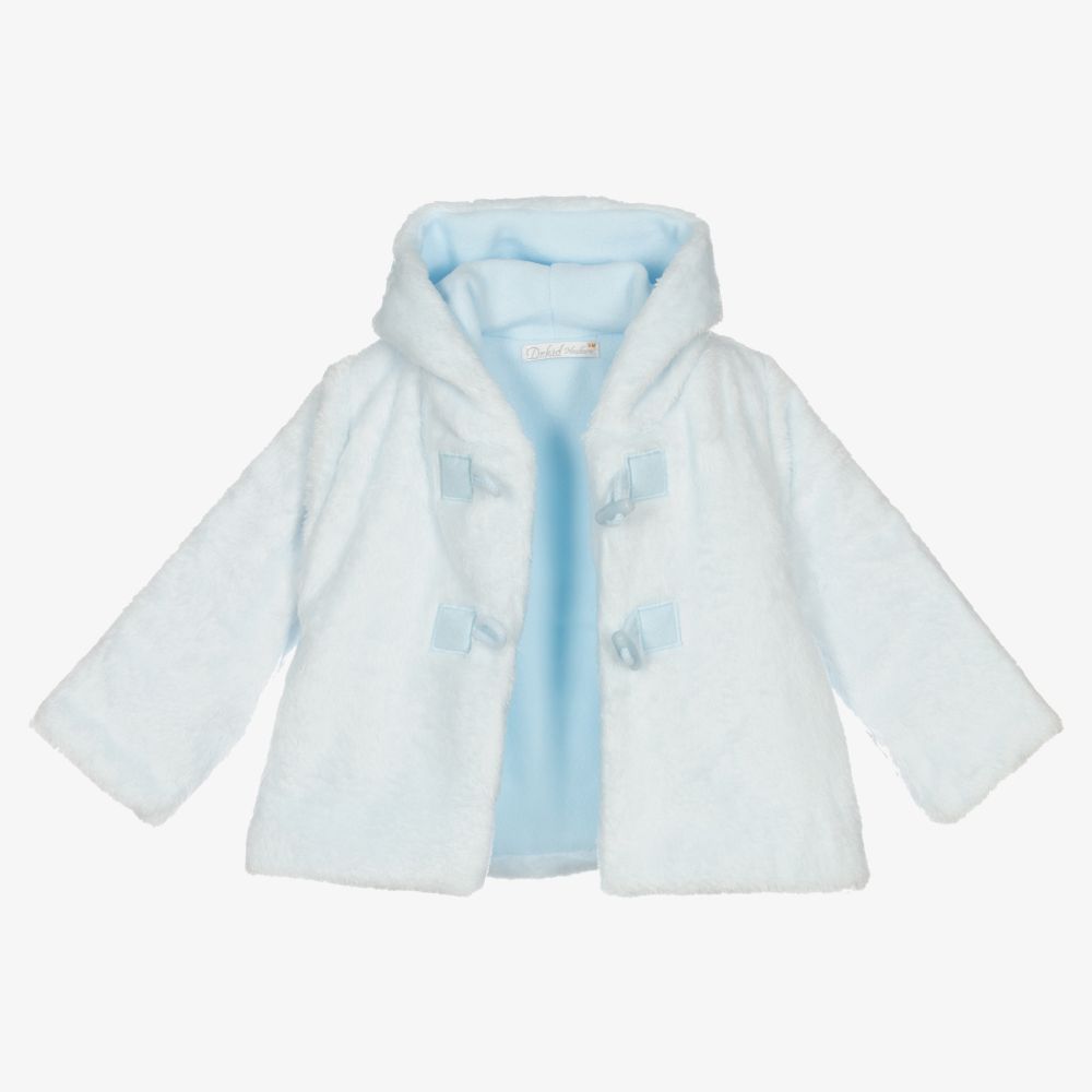دكتور كيد-Blue Faux Fur Baby Jacket | Childrensalon Outlet