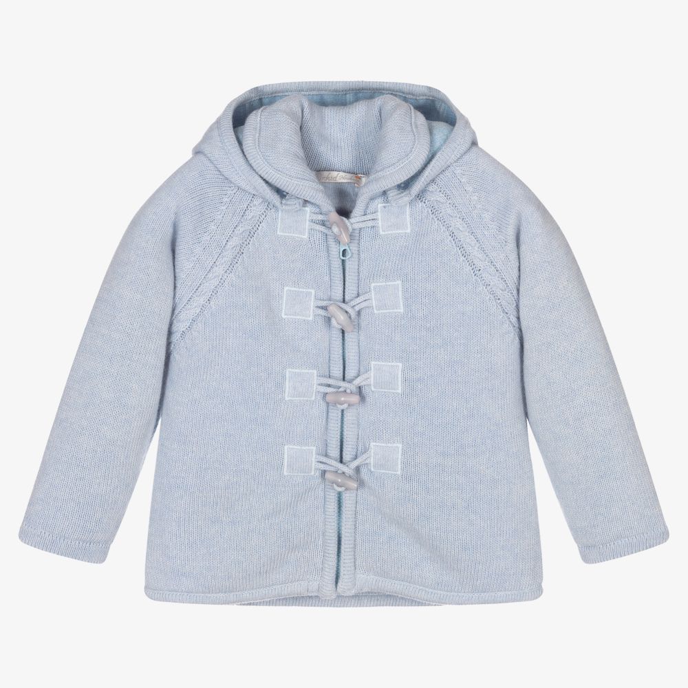 Dr. Kid - Blue Knitted Baby Jacket | Childrensalon
