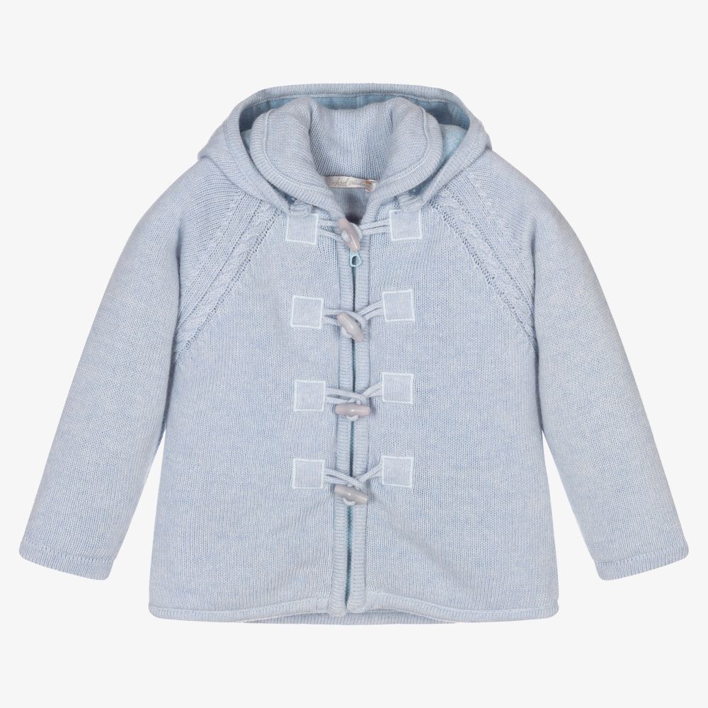 Dr. Kid-Blue Knitted Baby Jacket | Childrensalon Outlet