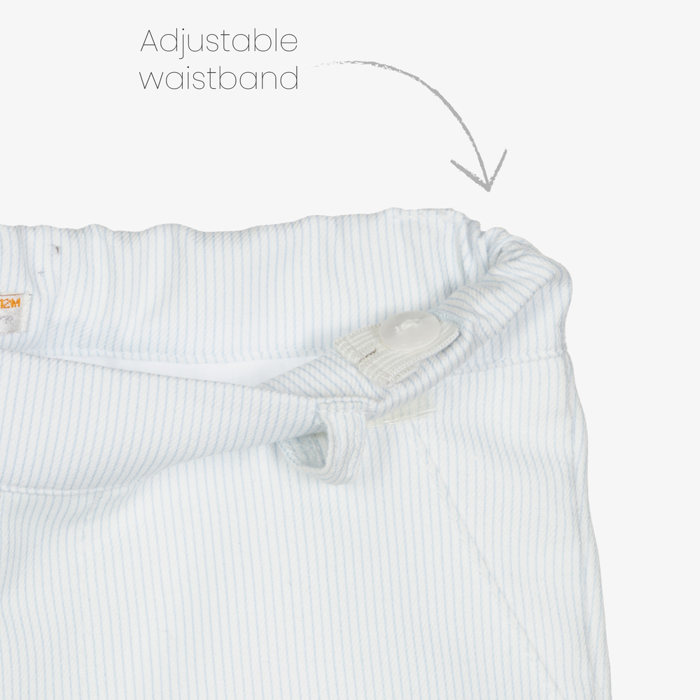 Dr. Kid-Blue Striped Baby Trousers | Childrensalon Outlet