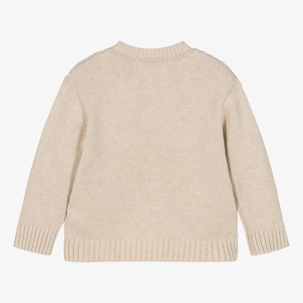 Boys tan cardigan outlet