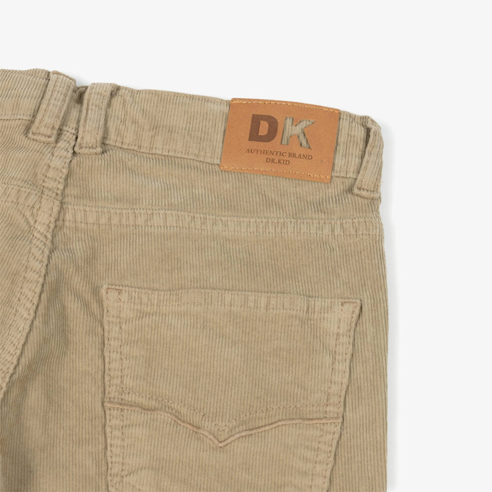 Dr. Kid-Boys Beige Cotton Needlecord Trousers | Childrensalon Outlet