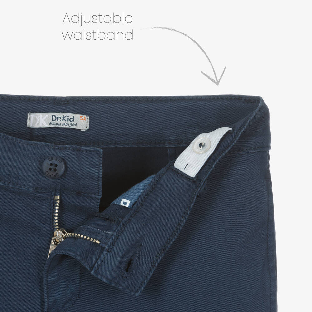 Boys blue chino shorts store