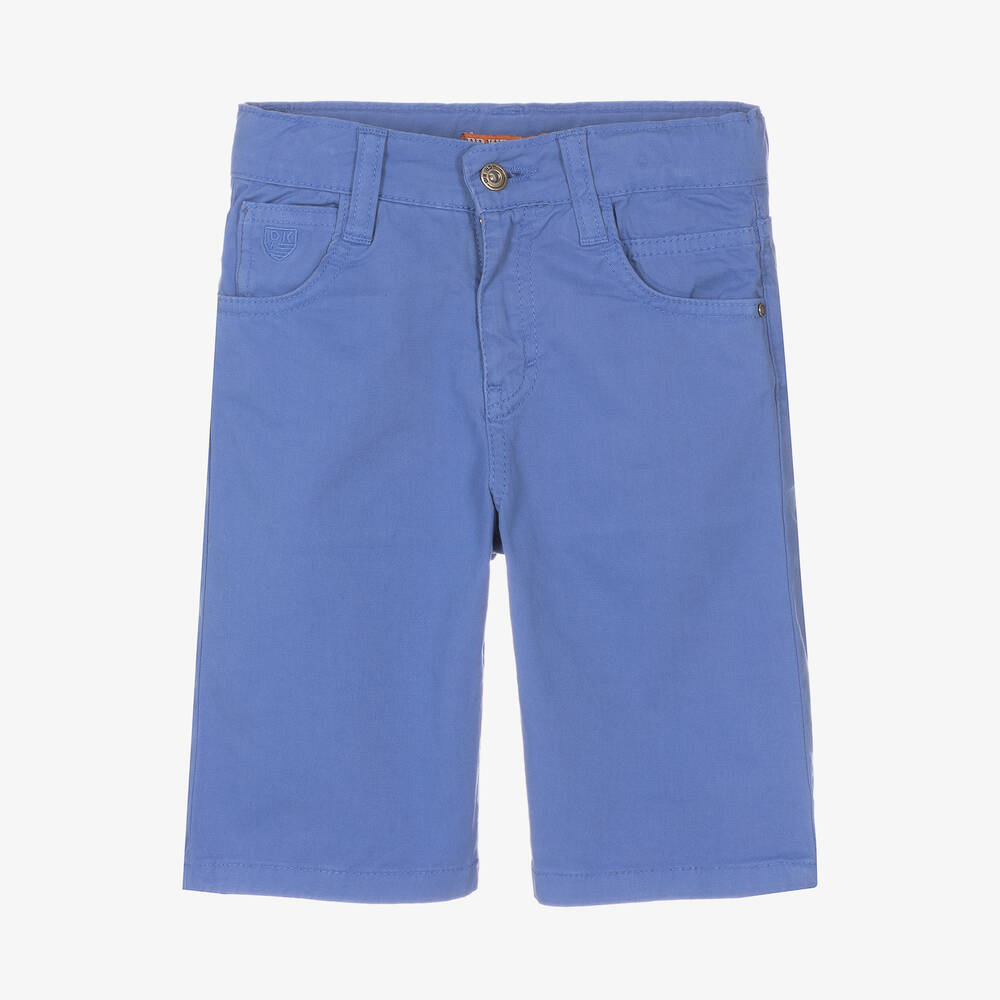 Dr. Kid - Boys Blue Cotton Shorts | Childrensalon