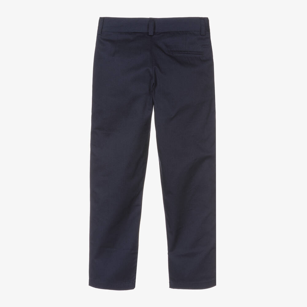 دكتور كيد-Boys Blue Cotton Trousers | Childrensalon Outlet