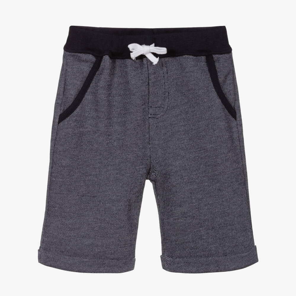 Dr. Kid-Boys Blue Jersey Shorts | Childrensalon Outlet