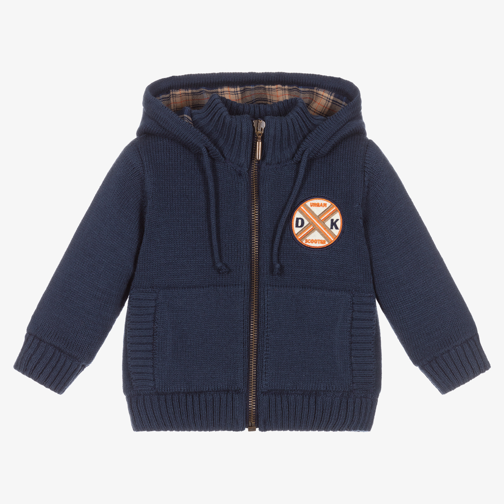 Dr. Kid - Sweat capuche bleu zippé garçon | Childrensalon