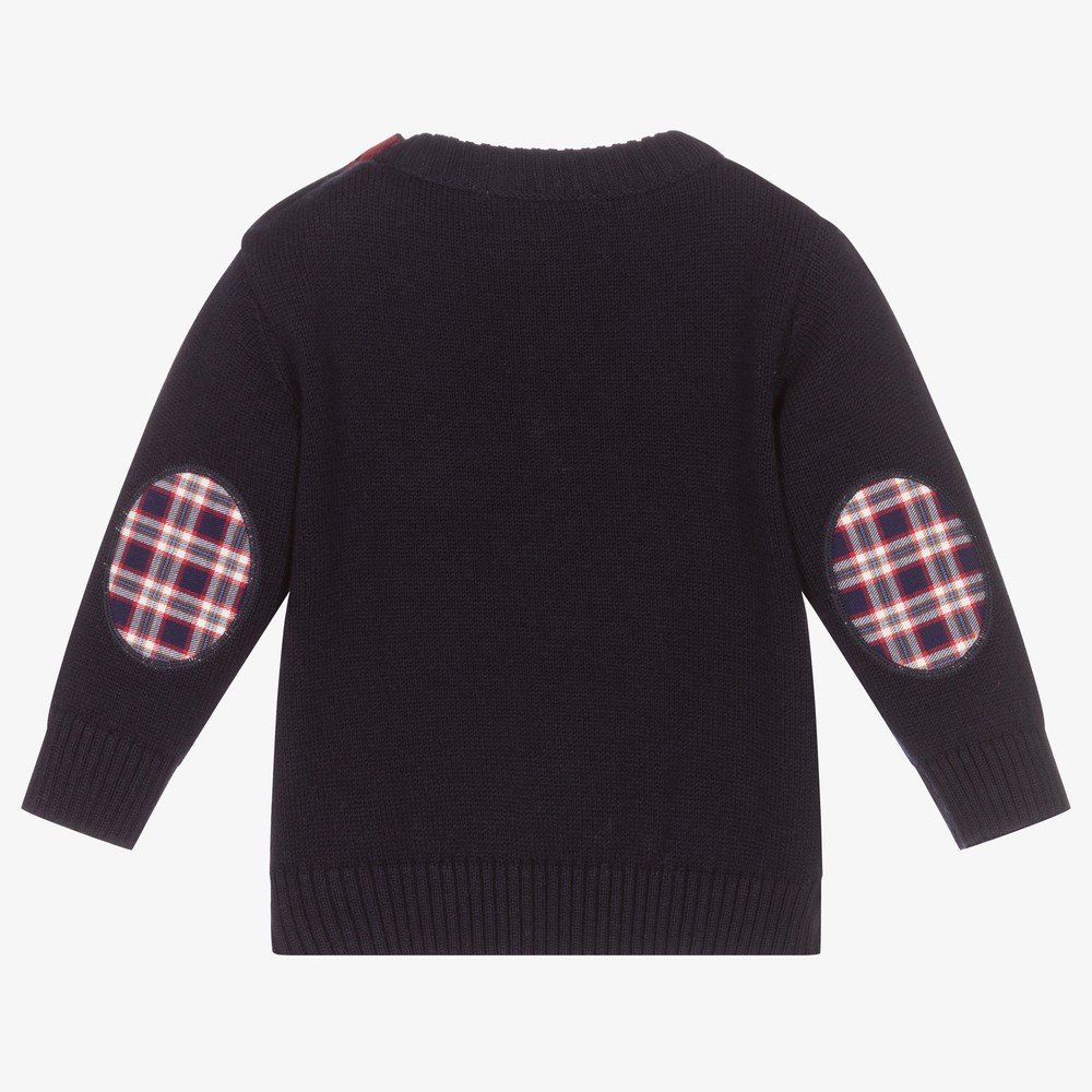 Dr. Kid-Boys Blue School Bus Sweater | Childrensalon Outlet