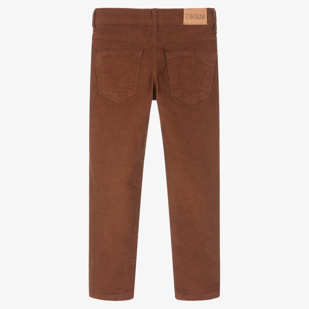 Dr. Kid-بنطلون قطن كوردروي لون بني للأولاد | Childrensalon Outlet