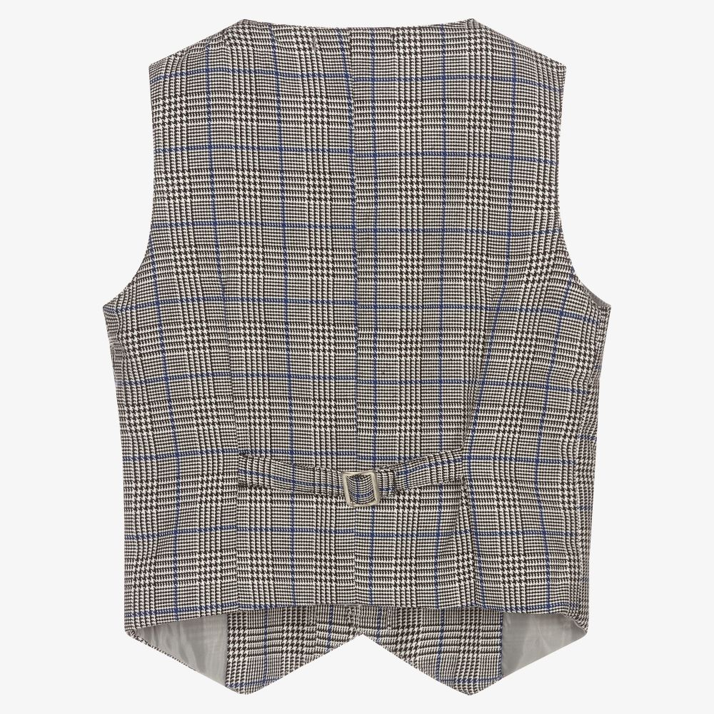 Dr. Kid-Boys Checked Waistcoat | Childrensalon Outlet