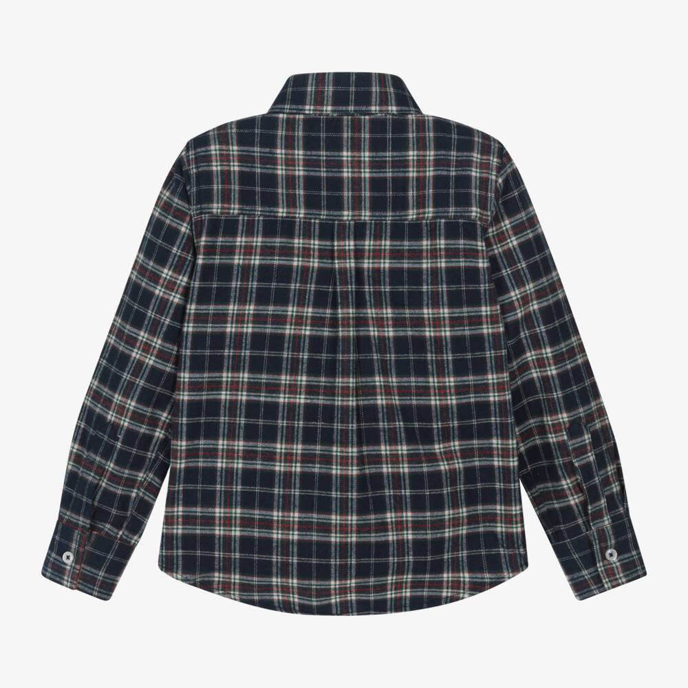 Dr. Kid-Boys Checkered Cotton Long Sleeve | Childrensalon Outlet