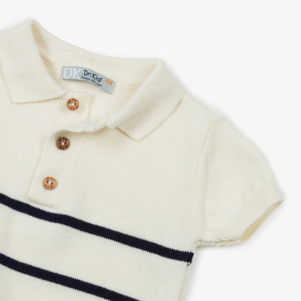 Dr. Kid-Boys Cream Nautical Knit Top | Childrensalon Outlet