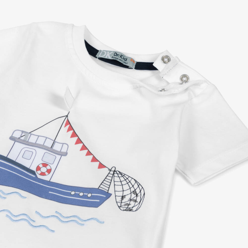 Dr. Kid-Boys Crisp Nautical Cotton Tee | Childrensalon Outlet
