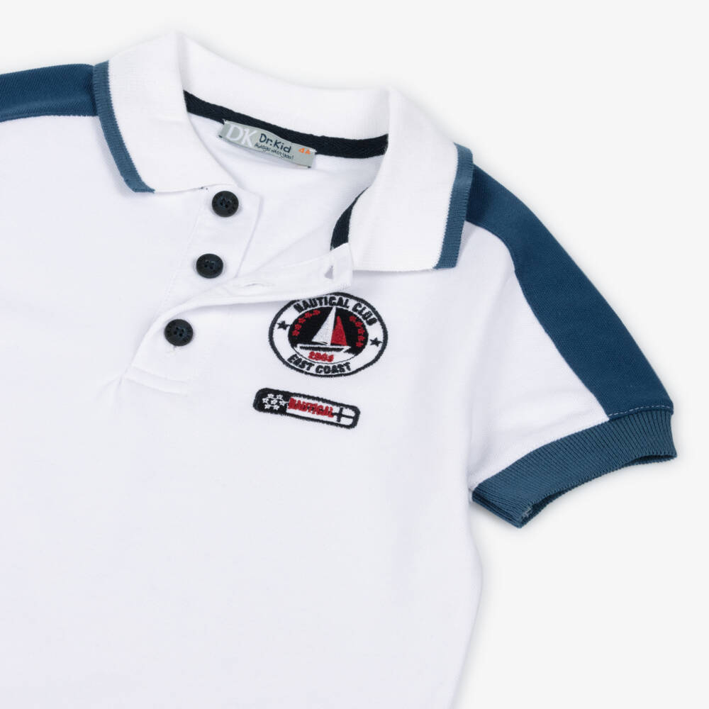 Dr. Kid-Элегантная кремовая рубашка поло для мальчиков | Childrensalon Outlet