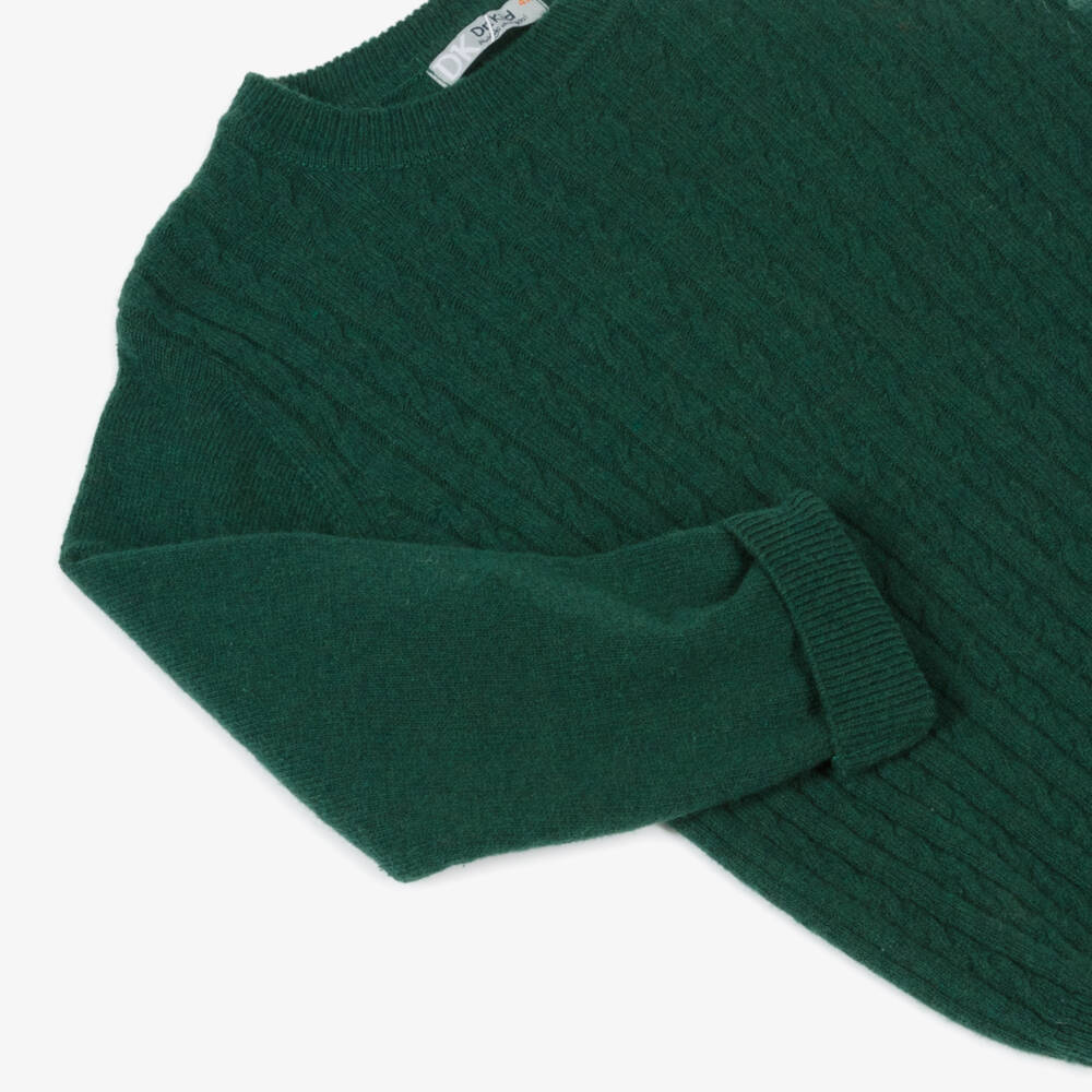 Dr. Kid-Boys Emerald Wool Blend Jumper | Childrensalon Outlet