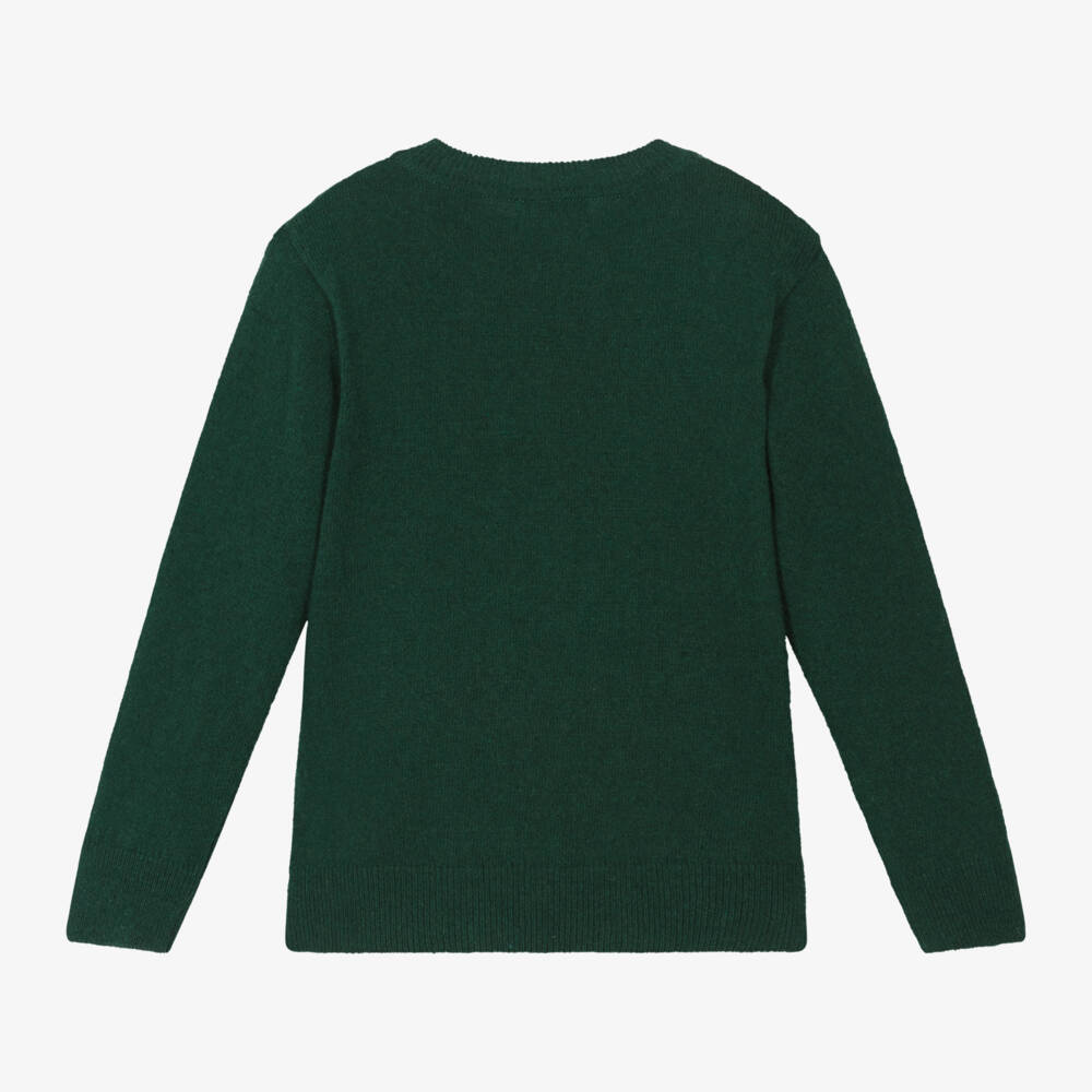 Dr. Kid-Boys Emerald Wool Blend Jumper | Childrensalon Outlet