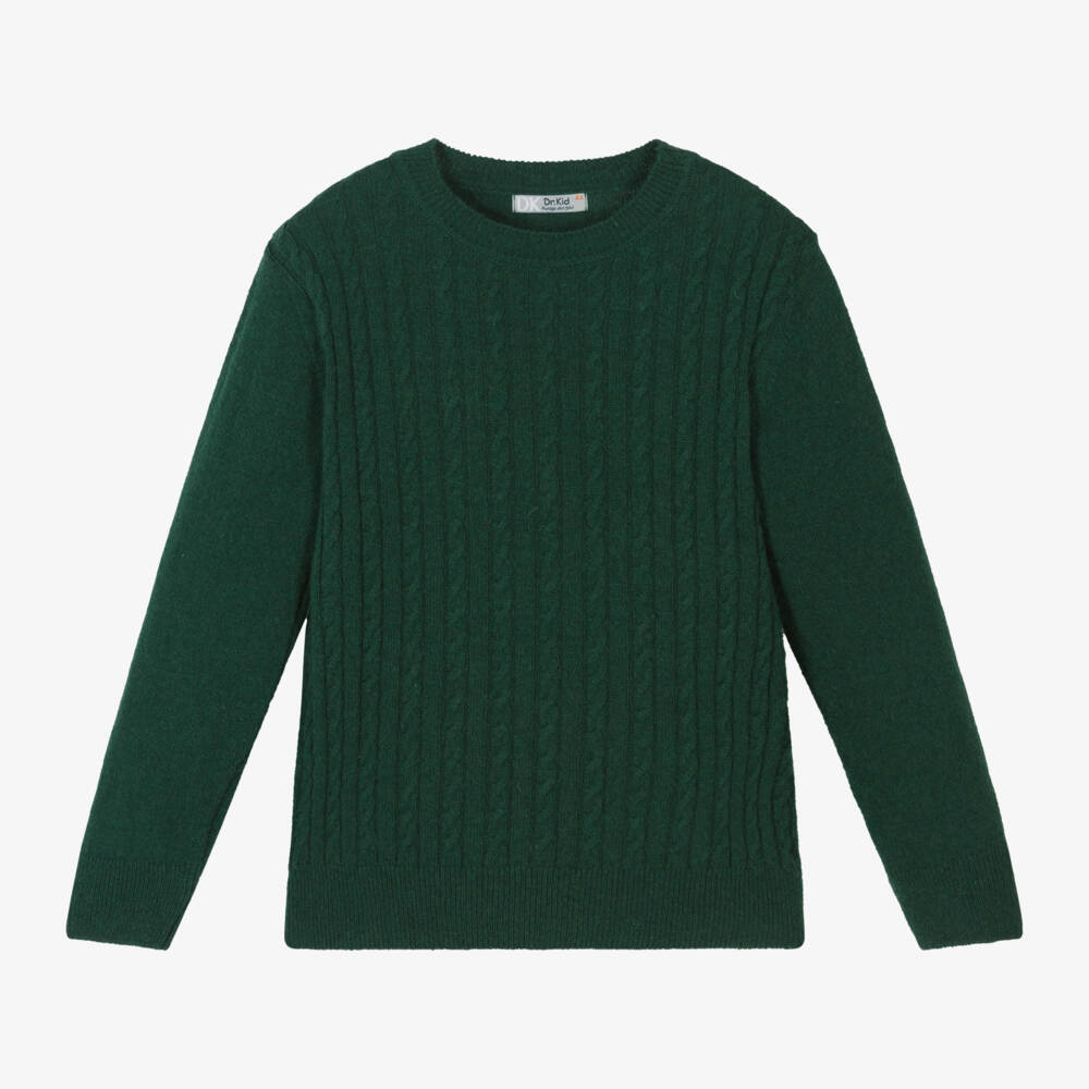 Dr. Kid-Boys Emerald Wool Blend Jumper | Childrensalon Outlet