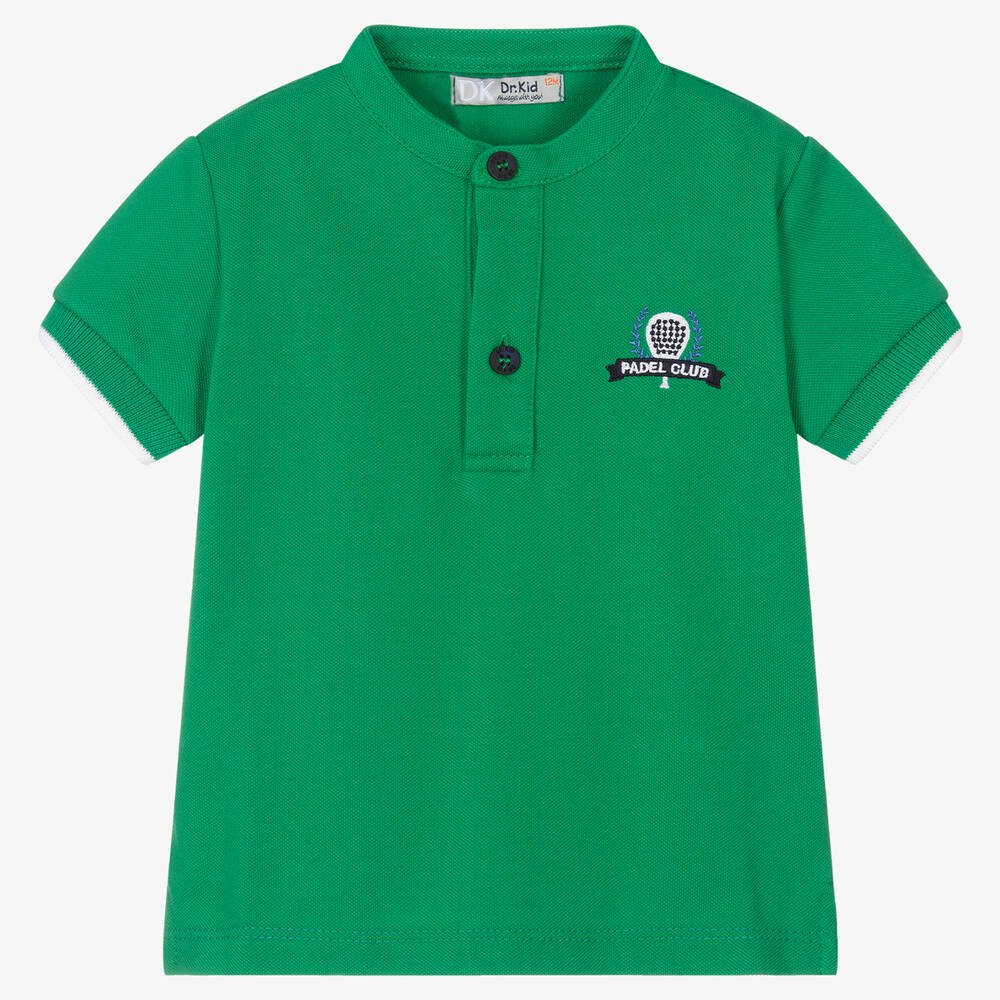 Dr. Kid - Boys Green Cotton Piqué T-Shirt | Childrensalon