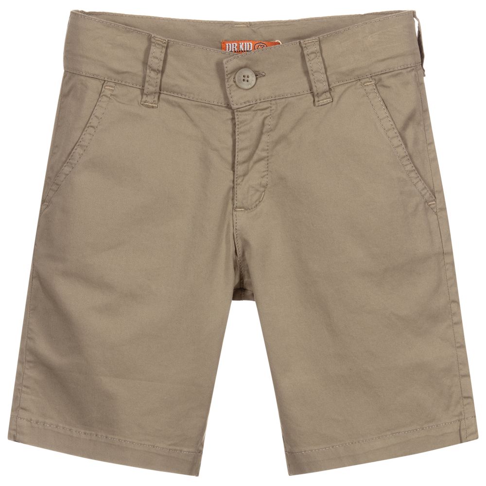 Dr. Kid - Boys Green Cotton Shorts | Childrensalon