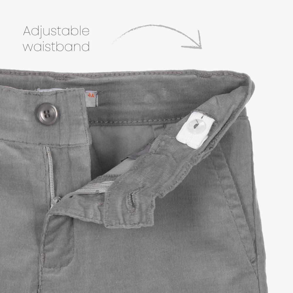 Dr. Kid-Boys Grey Corduroy Trousers | Childrensalon Outlet