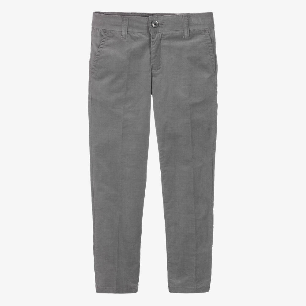 Dr. Kid - Boys Grey Corduroy Trousers | Childrensalon