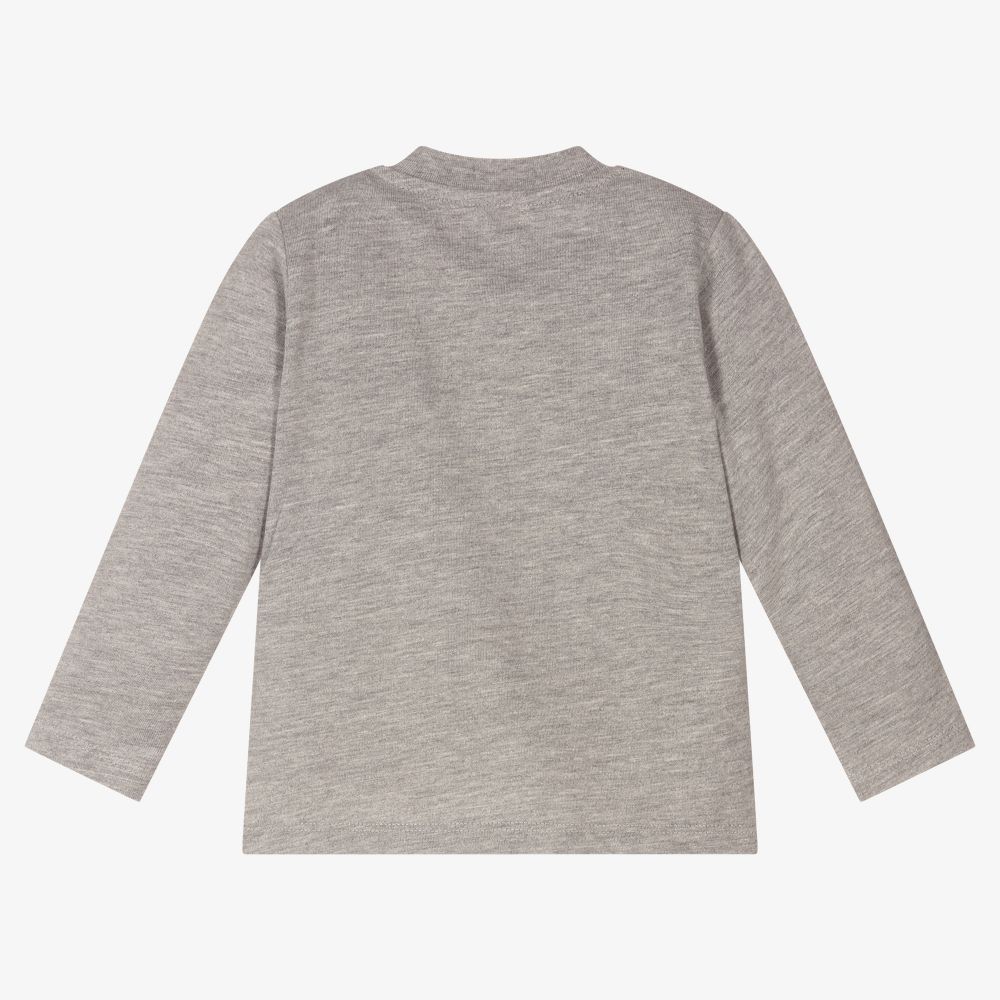Dr. Kid-Boys Grey Cotton Top | Childrensalon Outlet