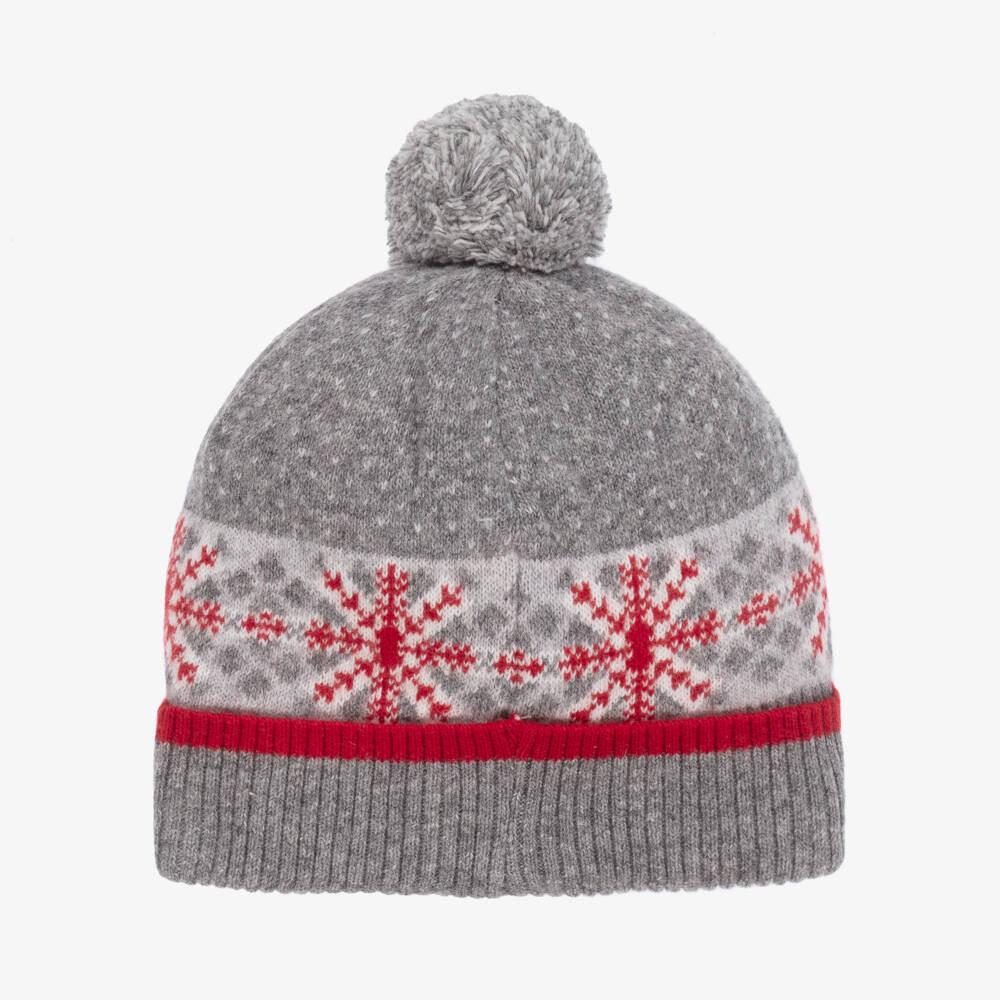 Dr. Kid-Boys Grey Knit Hat and Scarf | Childrensalon Outlet