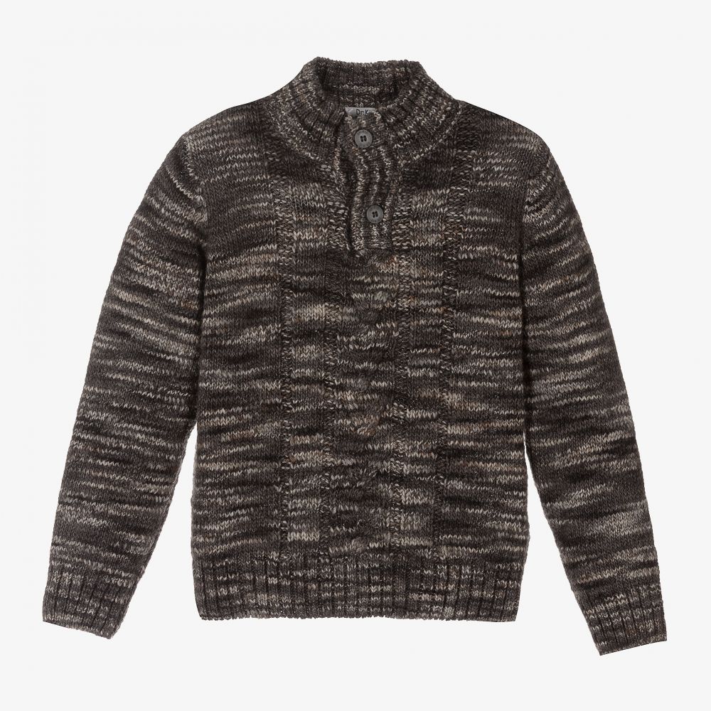 Dr. Kid - Boys Grey Wool Blend Jumper | Childrensalon