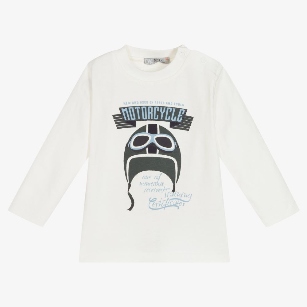 Dr. Kid - Boys Ivory Cotton Top | Childrensalon