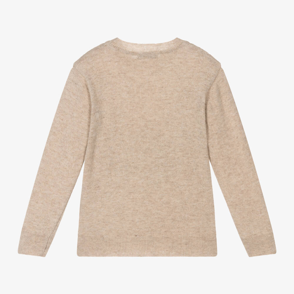 Dr. Kid-Boys Ivory Wool Blend Jumper | Childrensalon Outlet